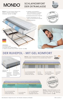 Matratze im Opti-Wohnwelt Prospekt "Traumhaft schlafen" mit 16 Seiten (Bremen)