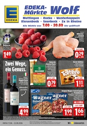 EDEKA Prospekt "Aktuelle Angebote", 24 Seiten, 17.08.2026 - 17.08.2026 Aktueller EDEKA Prospekt, "Aktuelle Angebote", mit Angeboten der Woche, gültig von 17.08.2026 bis 17.08.2026