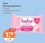 Reinigungstücher von bebe im aktuellen V-Markt Prospekt für 1,79 €
