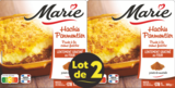 Lot de 2 plats cuisinés individuels - MARIE en promo chez Carrefour Market Noisy-le-Sec à 4,54 €