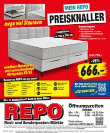 Matratze im aktuellen Repo Prospekt (Braunschweig) Matratze im Repo Prospekt "Aktuelle Angebote" mit 16 Seiten (Braunschweig)
