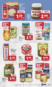 Nutella im combi Prospekt "Markt - Angebote" mit 38 Seiten (Ahlen)