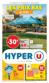 Prospectus Supermarchés Hyper U en cours à Malbuisson et alentours, "LES PRIX BAS de l'été", 56 pages, 09/06/2026 - 21/06/2026 Catalogue Supermarchés Hyper U en cours à Malbuisson et alentours, "LES PRIX BAS de l'été", 56 pages, 09/06/2026 - 21/06/2026