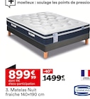 Matelas Nuit fraiche 140×190 cm - SIMMONS - But à Quimper Matelas Nuit fraiche 140×190 cm - SIMMONS en promo chez But Quimper à 899,99 €