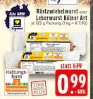 Röstzwiebelwurst im Angebot bei EDEKA in Oberhausen Röstzwiebelwurst Angebote von Rasting bei EDEKA Oberhausen für 0,99 €