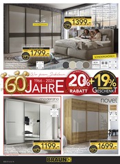 Aktueller BRAUN Möbel-Center Prospekt mit Bett, "Wir feiern Jubiläum!", Seite 14