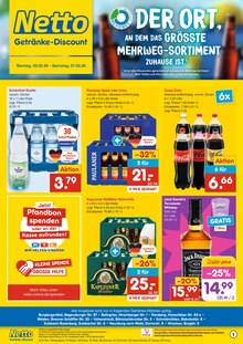 Jack Daniels im Netto Marken-Discount Prospekt "DER ORT, AN DEM DU IMMER AUSGEZEICHNETE PREISE FINDEST." mit 6 Seiten (Weiden (Oberpfalz))