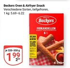 Oven & Airfryer Snack im Angebot bei GLOBUS in Jena Oven & Airfryer Snack Angebote von Beckers bei GLOBUS Jena für 1,99 €