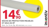 Promo Bâche de protection meubles et sols 45 m² à 14,90 € dans le catalogue Mr.Bricolage à Cournonsec