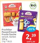 Pausenfreund Frucht-Tasche Angebote von Fruchtbar bei budni Hamburg für 2,39 €