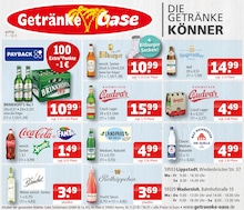 Getränke Oase Prospekt für Geseke mit 1} Seite Getränke Oase Prospekt für Geseke: "Aktuelle Angebote", 1 Seite, 07.07.2025 - 12.07.2025