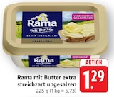 Aktuelle Rama Angebote bei E center in Ulm Aktuelles mit Butter extra streichzart ungesalzen Angebot bei E center in Ulm ab 1,29 €