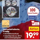 Partnerbettwäsche, 4-teilig von DEKOR im aktuellen Netto Marken-Discount Prospekt