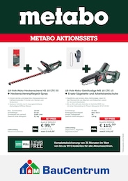 Baumärkte Prospekt von i&M BauCentrum Langeneichstädt i&M BauCentrum Prospekt: "Mega Deals mit Metabo", 4 Seiten, 01.10.2025 - 31.03.2026