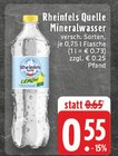 Mineralwasser im Angebot bei EDEKA in Kempen Mineralwasser Angebote von Rheinfels Quelle bei EDEKA Kempen für 0,55 €