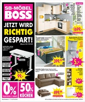 Aktueller SB Möbel Boss Prospekt mit Bett, "JETZT WIRD RICHTIG GESPART!", Seite 1