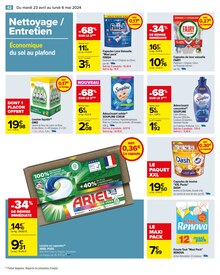Promo Lessive Liquide dans le catalogue Carrefour du moment à la page 44