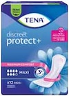 SERVIETTES DISCREET PROTECT + MAXI X12 - TENA en promo chez Intermarché SERVIETTES DISCREET PROTECT + MAXI X12 - TENA dans le catalogue Intermarché