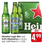 Lager Bier im Angebot bei E center in Ottweiler Lager Bier Angebote von Heineken bei E center Ottweiler für 4,99 €