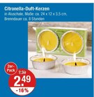 Citronella-Duft-Kerzen im V-Markt Prospekt Citronella-Duft-Kerzen von im aktuellen V-Markt Prospekt für 2,49 €