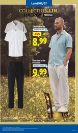 Prix et réduction Pantalon Homme dans le prospectus Lidl en cours Offre Pantalon Homme dans le catalogue Lidl du moment à la page 65