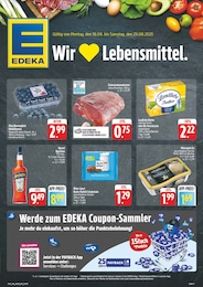 EDEKA Prospekt "Wir lieben Lebensmittel!" für Wiedemar, 8 Seiten, 18.08.2025 - 23.08.2025 EDEKA Prospekt "Wir lieben Lebensmittel!" für Wiedemar, 8 Seiten, 18.08.2025 - 23.08.2025