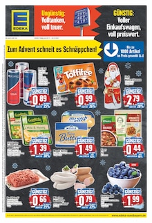 EDEKA Prospekt für Geiselhöring mit 20 Seiten EDEKA Prospekt für Geiselhöring: Zum Advent schneit es Schnäppchen!, 20 Seiten, 29.11.2021 - 04.12.2021