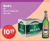 Pils im Angebot bei Huster in Plauen Pils Angebote von Beck's bei Huster Plauen für 10,99 €