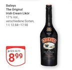 Aktuelles The Original Irish Cream Likör Angebot bei GLOBUS in Bochum ab 8,99 €