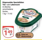 Teewurst im Angebot bei GLOBUS in Braunschweig Teewurst Angebote von Rügenwalder Spezialitäten bei GLOBUS Braunschweig für 1,49 €
