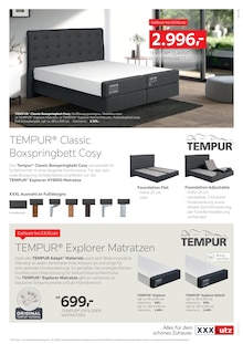 Boxspringbett im aktuellen XXXLutz Prospekt (Frankfurt (Main)) Boxspringbett im XXXLutz Prospekt "DIE ZUKUNFT DES SCHLAFENS BEGINNT JETZT." mit 6 Seiten (Frankfurt (Main))