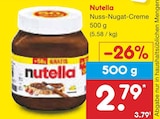 Nuss-Nugat-Creme im Angebot bei Netto Marken-Discount in Magdeburg Nuss-Nugat-Creme Angebote von Nutella bei Netto Marken-Discount Magdeburg für 2,79 €