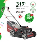 Tondeuse thermique tractée 139 cm³ - INVENTIV - Mr. Bricolage à Lyon Tondeuse thermique tractée 139 cm³ - INVENTIV en promo chez Mr. Bricolage Lyon à 319,00 €
