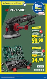 Prix et réduction Ponceuse dans le prospectus Lidl en cours Offre Ponceuse dans le catalogue Lidl du moment à la page 3