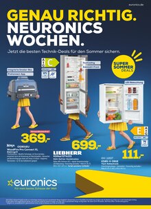 Kühlschrank im aktuellen EURONICS Prospekt (Landshut) Kühlschrank im EURONICS Prospekt "GENAU RICHTIG. NEURONICS WOCHEN." mit 12 Seiten (Landshut)