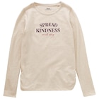 Mädchen Langarmshirt mit Glitzer-Print für 8,99 € bei Ernstings family im Angebot Mädchen Langarmshirt mit Glitzer-Print im aktuellen Ernstings family Prospekt
