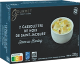 2 Cassolettes de Noix de Saint-Jacques - GOURMET FINEST CUISINE en promo chez Aldi Le Grand-Quevilly à 3,99 €