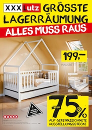 XXXLutz Möbelhäuser Prospekt "GRÖSSTE LAGERRÄUMUNG", 20 Seiten, 25.08.2025 - 25.08.2025 Aktueller XXXLutz Möbelhäuser Prospekt, "GRÖSSTE LAGERRÄUMUNG", mit Angeboten der Woche, gültig von 25.08.2025 bis 25.08.2025