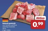 Gulasch gemischt für 0,99 € bei combi im Angebot Gulasch gemischt im aktuellen combi Prospekt