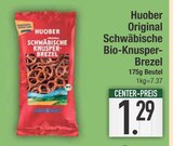 Original Schwäbische Bio-Knusper-Brezel von Huober im aktuellen EDEKA Prospekt für 1,29 €