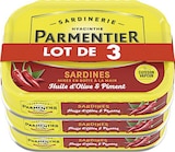 Sardines entières à l’huile d’olive & piment - PARMENTIER dans le catalogue Casino Supermarchés