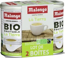 Café Moulu Bio - Malongo - Géant Casino Café Moulu Bio - Malongo à 6,69 € dans le catalogue Géant Casino "Le mois Casinomania"