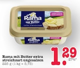 Aktuelle Rama Angebote bei E center in Pforzheim Aktuelles mit Butter extra streichzart ungesalzen Angebot bei E center in Pforzheim ab 1,29 €