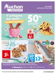Catalogue Supermarchés Auchan Supermarché en cours à Lamotte-Beuvron et alentours, Y'a Pâques des oeufs… Y'a des surprises !, 20 pages, 26/03/2024 - 31/03/2024