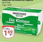 Die Kleinen Bio Joghurts im Angebot bei GLOBUS in Hürth Die Kleinen Bio Joghurts Angebote von Andechser bei GLOBUS Hürth für 1,69 €