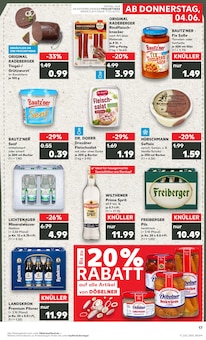 Bier im aktuellen Kaufland Prospekt (Freiberg) Bier im Kaufland Prospekt "Hier bin ich richtig" mit 62 Seiten (Freiberg)