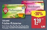 Pfefferminze oder Waldbeere Angebote von Teekanne bei ALDI Nord Wolfsburg für 1,39 €