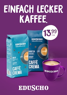 Kaffee im aktuellen Tchibo im Supermarkt Prospekt (Cottbus) Kaffee im Tchibo im Supermarkt Prospekt "EINFACH LECKER KAFFEE." mit 13 Seiten (Cottbus)