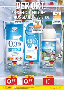 Milch im Netto Marken-Discount Prospekt "Aktuelle Angebote" mit 51 Seiten (Ludwigshafen (Rhein))