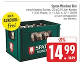 Münchner im Angebot bei E center in Weiden Münchner Angebote von Spaten bei E center Weiden für 14,99 €
